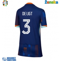 Nizozemska Matthijs de Ligt #3 Gostujuci Dres za Ženska EP 2024 Kratak Rukav